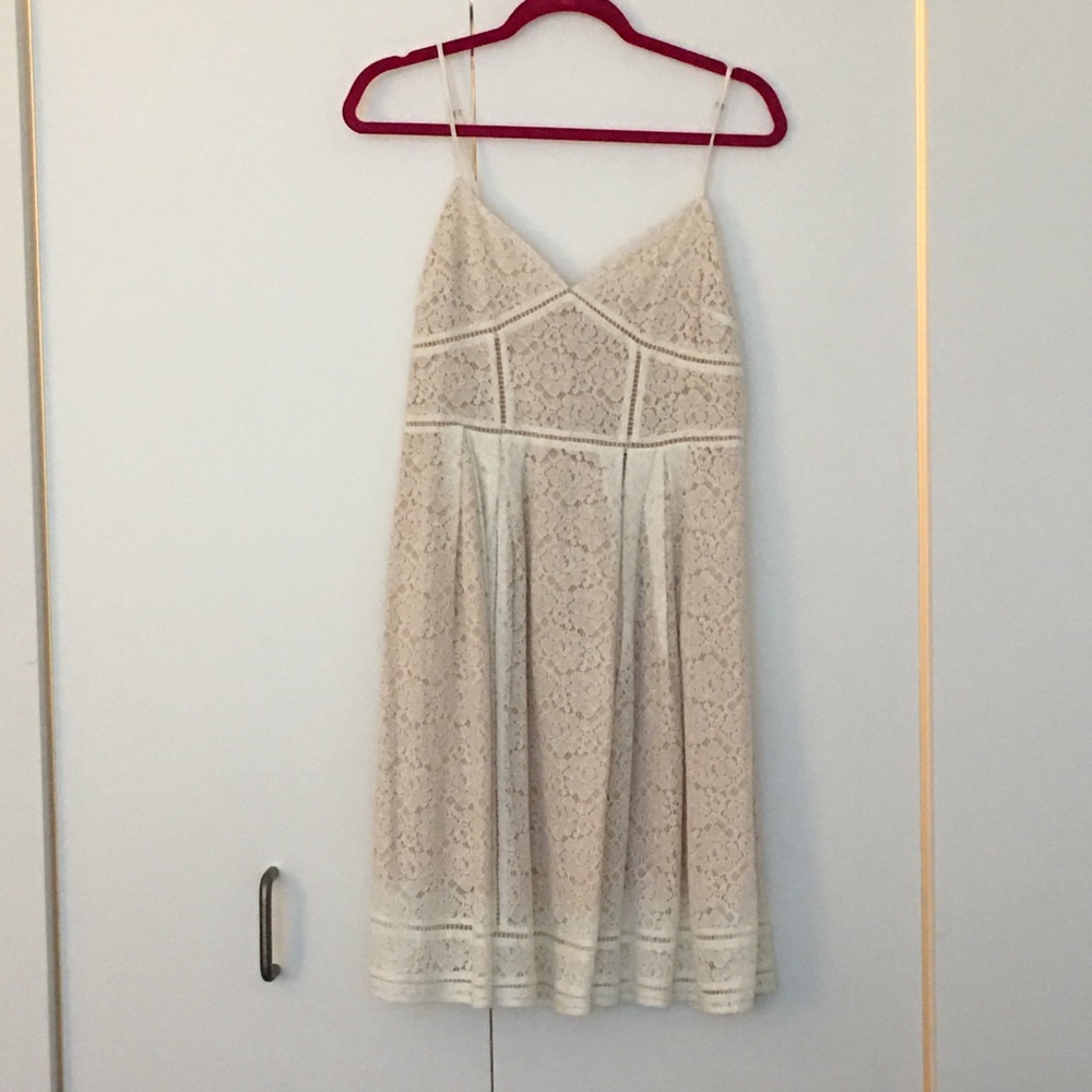 Joie off-white lacy dress